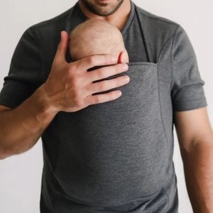 Lalabu Dad Shirt Babywearing Carrier Gray Large